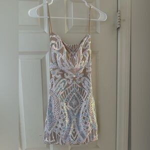 Lucy in the Sky Mini Dress Open back